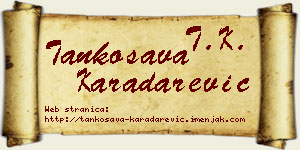 Tankosava Karadarević vizit kartica